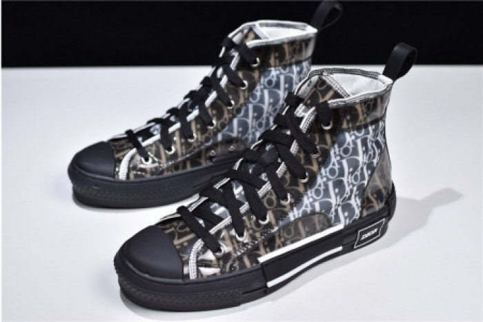 DR B23 BLACK OBLIQUE HIGH TOP SNEAKERS KCK211-DCS906